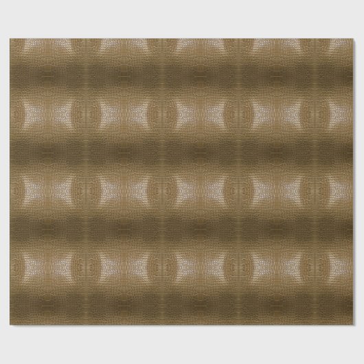 Modern beige bruin alligator krokodillenleer cadeaupapier (Vlak)