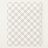 Modern Beige Buffalo Pset Planner (Achterkant)
