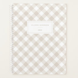 Modern Beige Buffalo Pset Planner