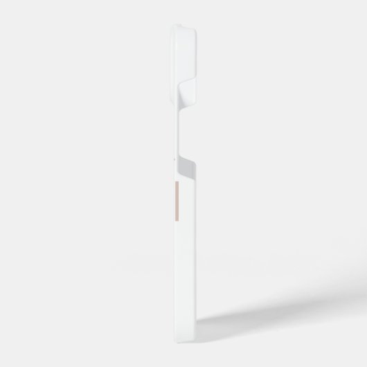 Modern Beige en Wijn Monogram iPhone Hoesje (Linkerkant)