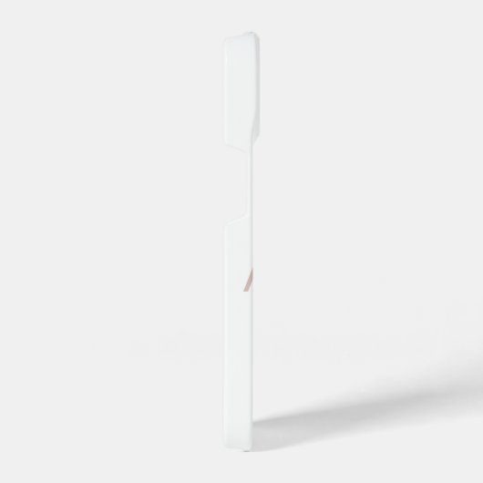 Modern Beige en Wijn Monogram iPhone Hoesje (Rechterkant)