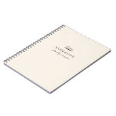 Modern Beige familie bakken recept Notitieboek (Linkerzijde)