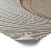 Modern Beige Flowers 5 Poster (Hoek)