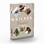 Modern Beige Friends Forever Foto Collage (Links)