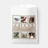 Modern Beige Friends Forever Foto Collage Bedankzakje (Voorkant)