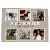 Modern Beige Friends Forever Foto Collage Groot Cadeauzakje
