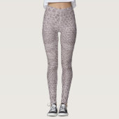 Modern Beige-Grey Snakeskin-Leggings Leggings (Voorkant)