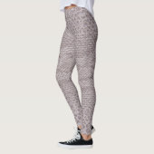Modern Beige-Grey Snakeskin-Leggings Leggings (Links)