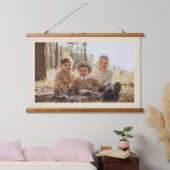 Modern Beige Lijst Aangepast fotocanvas Hangend Wandkleed (Slaapkamer)
