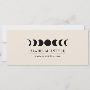 Modern Beige Maan Phases Elegant Cadeaubon