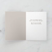 Modern Beige Mama Kinder Foto Moederdag Feestdagen Kaart (Binnen)