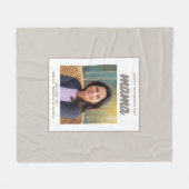 Modern Beige Mama Kinder Foto Moederdag Fleece Deken (Voorkant (Horizontaal))
