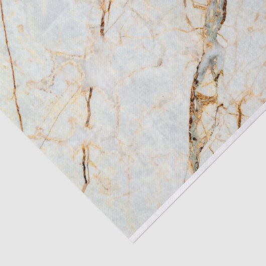 Modern Beige Marble Brown Inlay Wedding Tissuepapier (Detail)