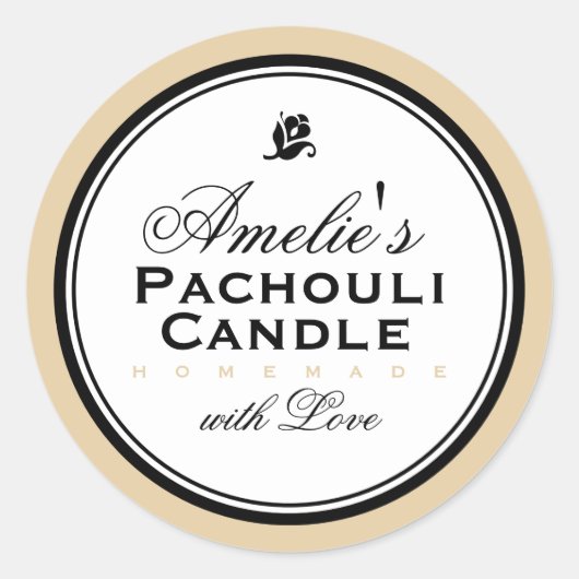 MODERN  BEIGE | PERSOONLIJKE STICKER (Voorkant)