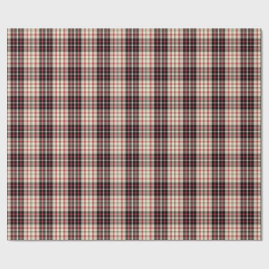 Modern beige plaid  cadeaupapier (Vlak)