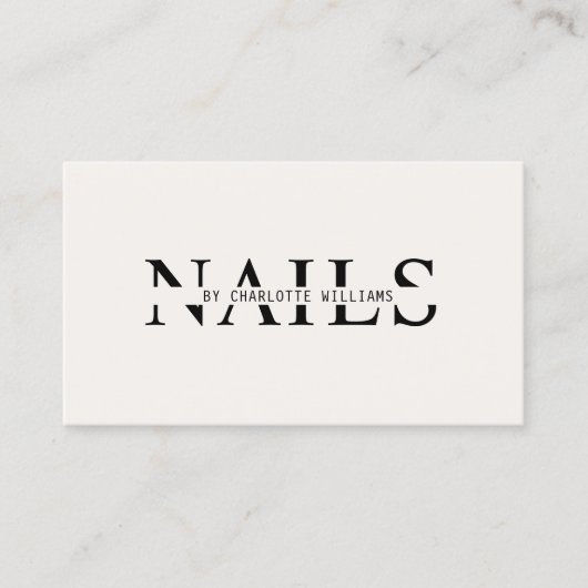 Modern, Beige, QR-code Visitekaartje (Voorkant)