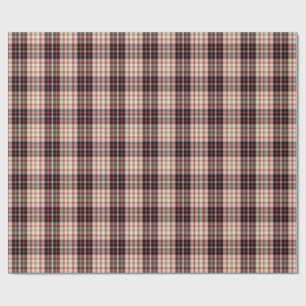 Modern beige ruit cadeaupapier