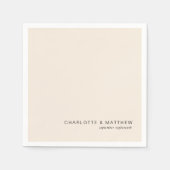 Modern beige servet (Voorkant)