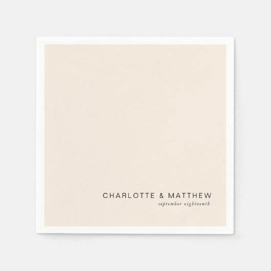 Modern beige servet (Voorkant)