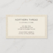 Modern Beige Textured Visitekaartje (Achterkant)