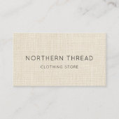 Modern Beige Textured Visitekaartje (Voorkant)