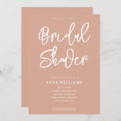 Modern Beige Vrijgezellenfeest Kaart (Voorkant / Achterkant)