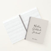 Modern Beige Zand Minimale Moslim Dankbaarheid Jou Notitieboek (Binnen)