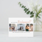 Modern, ben je mijn Bridesmaid? | Fotocollage (Staand voorkant)