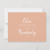 Modern, ben je mijn Bridesmaid? | Fotocollage (Achterkant)