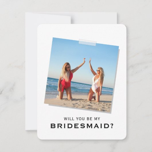 Modern, ben je mijn Bridesmaid? Voorstel (Voorkant)