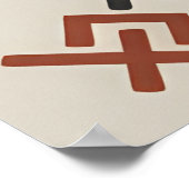 Modern Berber lijn kunst muurdecoratie poster (Hoek)