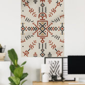 Modern Berber lijn kunst muurdecoratie poster (Thuiskantoor)