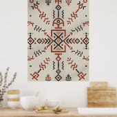 Modern Berber Line Art Wall Decor poster (Keuken)