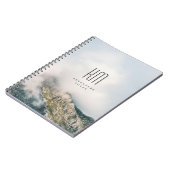Modern Berg Avontuur Monogram (voor mannen) Notitieboek (Linkerzijde)