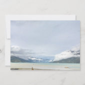 Modern berg zomer strand Save the Date kaart (Achterkant)