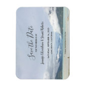 Modern berg zomer strand Save the Date Magneet (Verticaal)