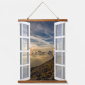 Modern berglandschap hangend wandkleed (Voorkant)