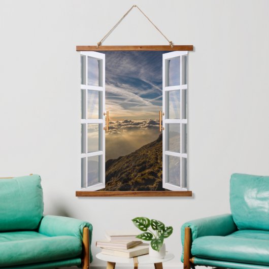 Modern berglandschap hangend wandkleed (Woonkamer)