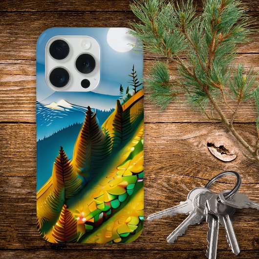 Modern Berglandschap iPhone Hoesje