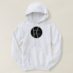 Modern Bergtop Gelooflogo Cirkelvormig Hoodie