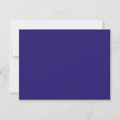Modern Berry Blue Border Name & Address Note Card Notitiekaartje (Achterkant)