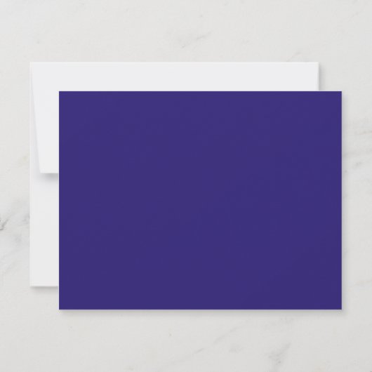 Modern Berry Blue Border Name & Address Note Card Notitiekaartje (Achterkant)