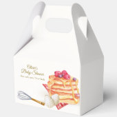 Modern Berry Pancake Egg Whisk Brunch Baby shower Bedankdoosjes (Voorkant)