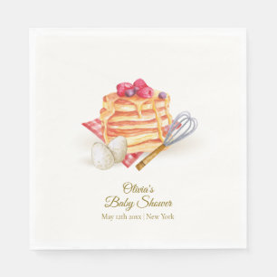 Modern Berry Pancake Egg Whisk Brunch Baby shower Servet