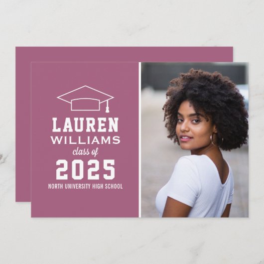 Modern Berry roze fotograaf Kaart (Voorkant / Achterkant)