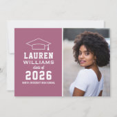 Modern Berry roze fotograaf Kaart (Voorkant)