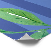 Modern Berry Sweet Blueberries Baby shower Welkom Poster (Hoek)