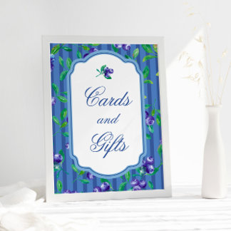 Modern Berry Sweet Kaarten Cadeaus Baby shower Poster