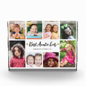 Modern Best Auntie Ever 8 Picture Collage Keepsake Fotoblokken (Voorkant)