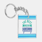 Modern Best Brother Quote Acryl Sleutelhanger (Voorkant Links)